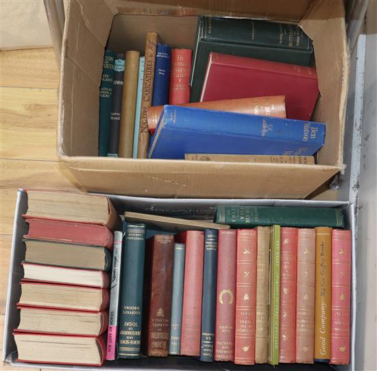 Four boxes of books